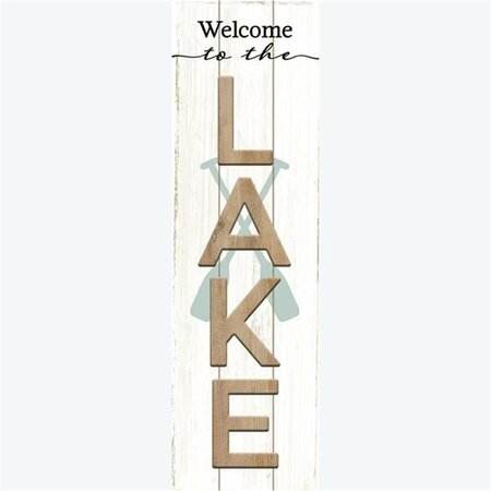 YOUNGS Wood Welcome to the Lake Wall Plaque 32104